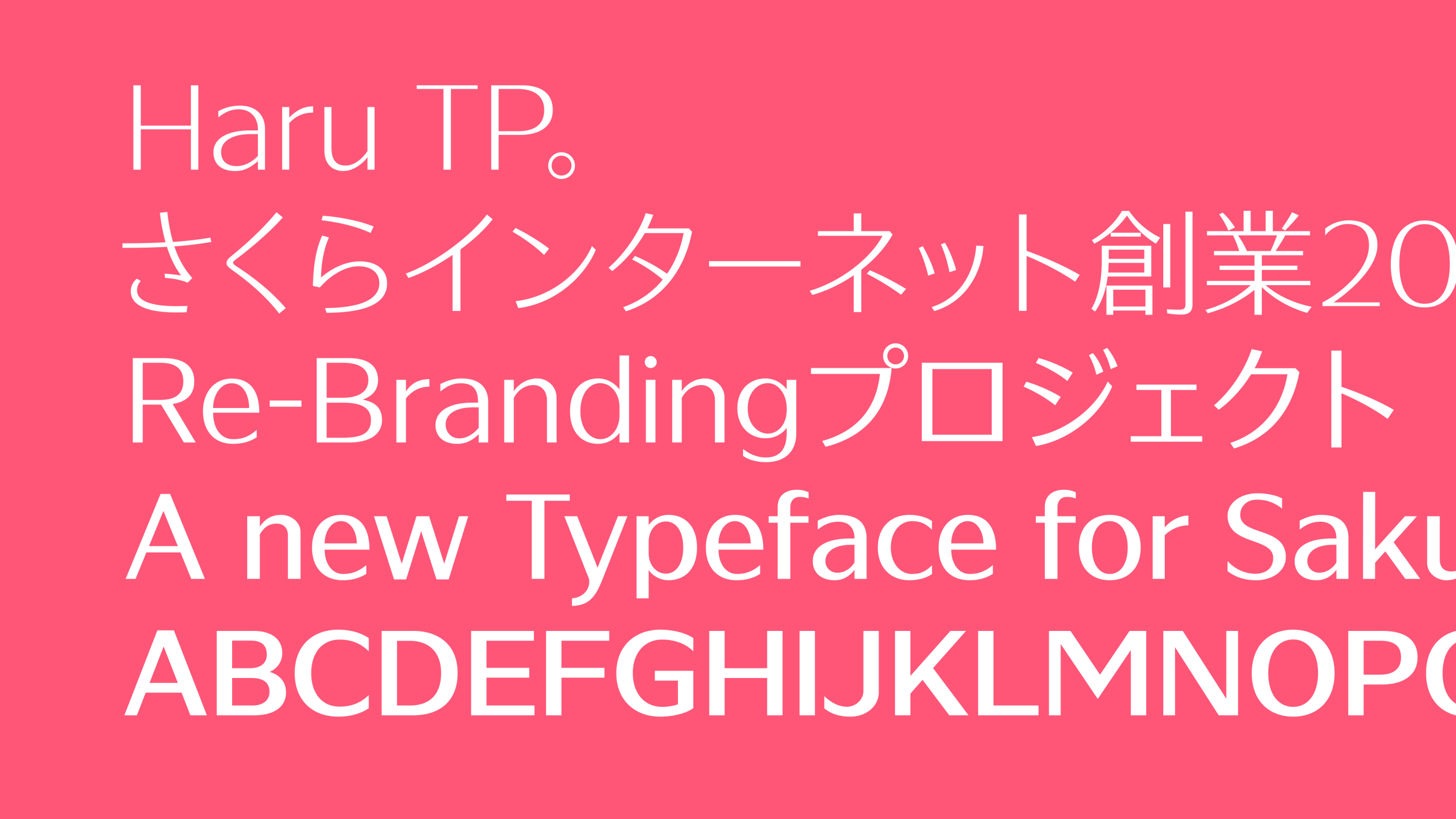 Haru TPのメインイメージとウェイト