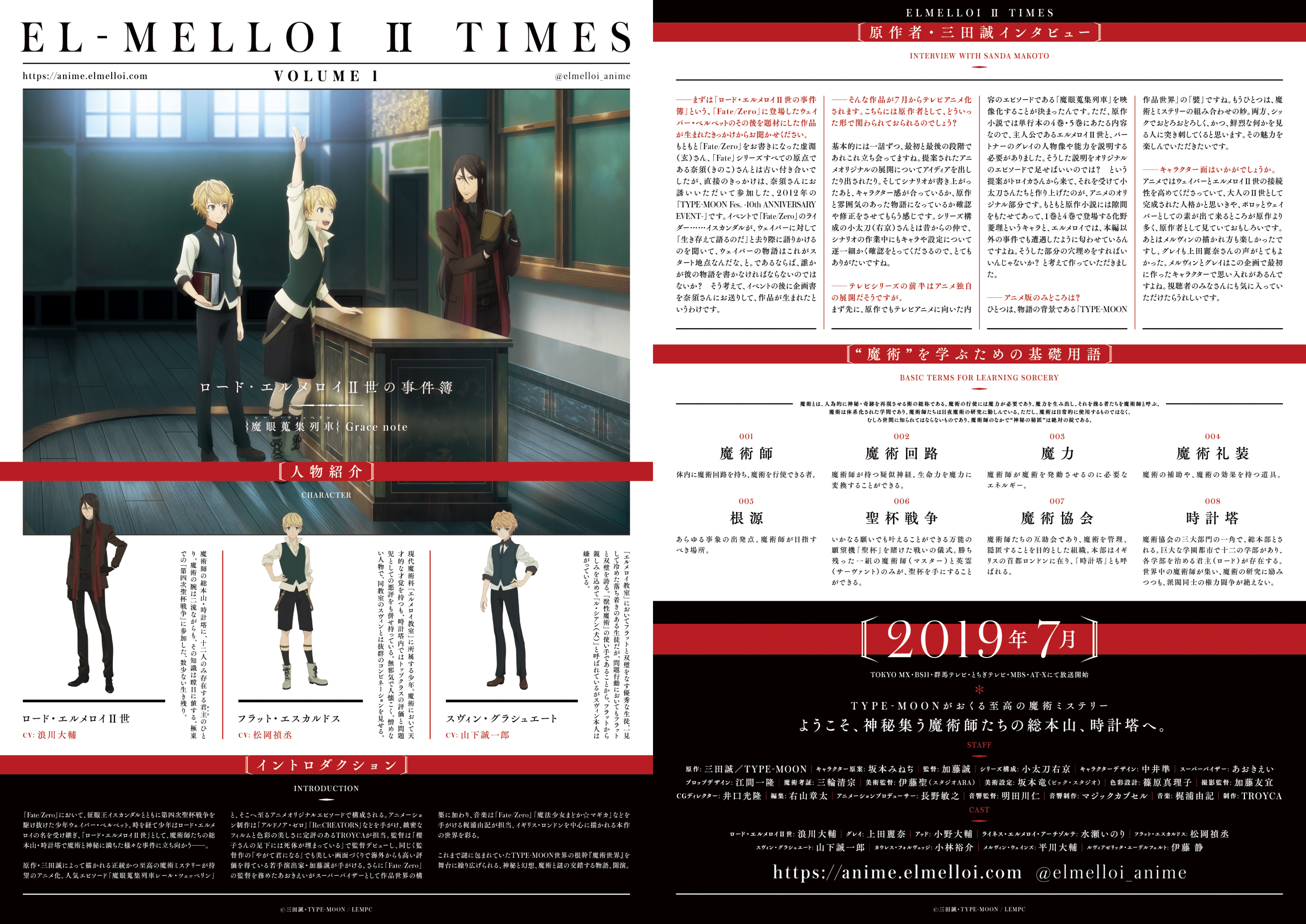 店舗で配布された二つ折りリーフレット