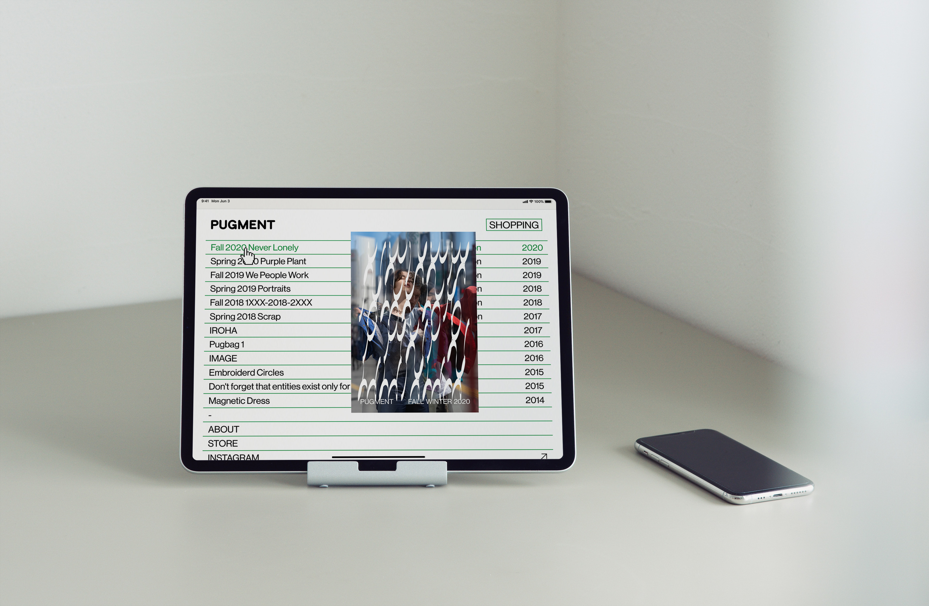 PUGMENT webサイトのトップページ、メインイメージ